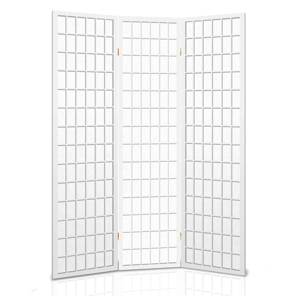 3 Panel Room Divider Screen 131x179cm - White - Furniture > Bedroom > Room Dividers - Rivercity House & Home Co. (ABN 18 642 972 209) - Affordable Modern Furniture Australia