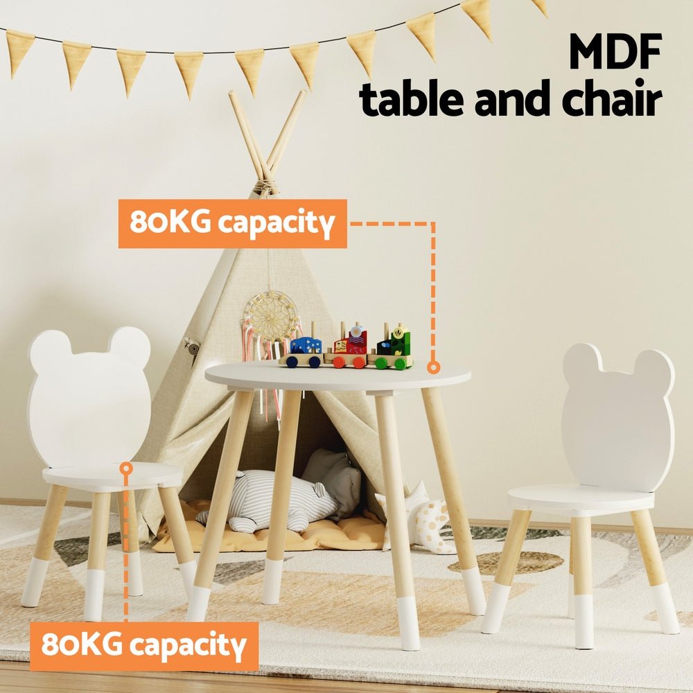 3 Piece Kids Table and Chairs Set Activity Playing Study Children Desk - Baby & Kids > Kid's Furniture - Rivercity House & Home Co. (ABN 18 642 972 209) - Affordable Modern Furniture Australia