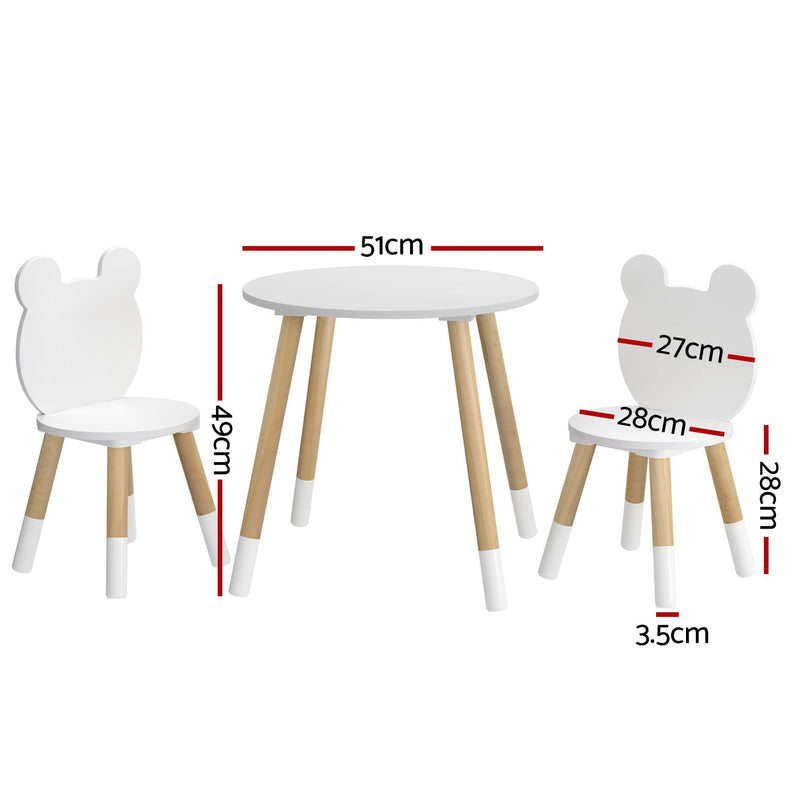 3 Piece Kids Table and Chairs Set Activity Playing Study Children Desk - Baby & Kids > Kid's Furniture - Rivercity House & Home Co. (ABN 18 642 972 209) - Affordable Modern Furniture Australia