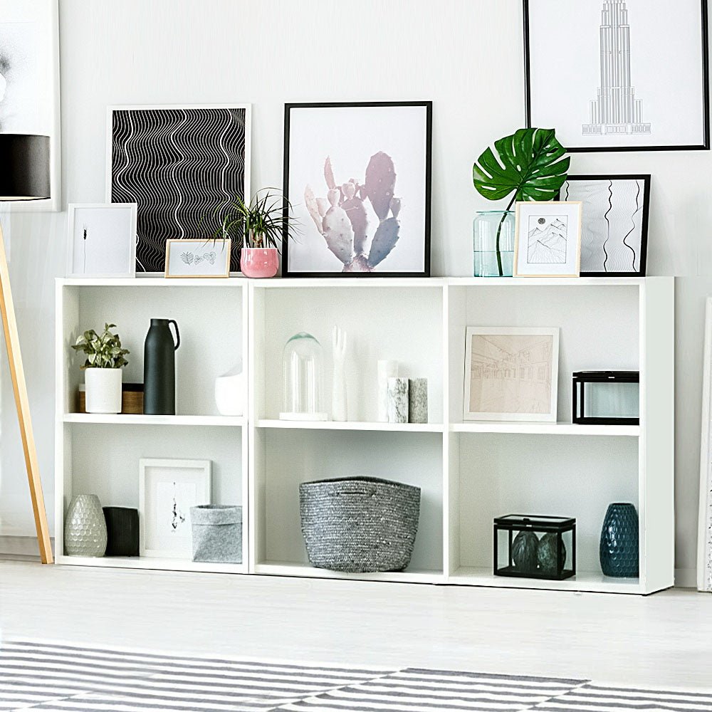 3 Piece Storage Shelf in White - Furniture - Rivercity House & Home Co. (ABN 18 642 972 209) - Affordable Modern Furniture Australia