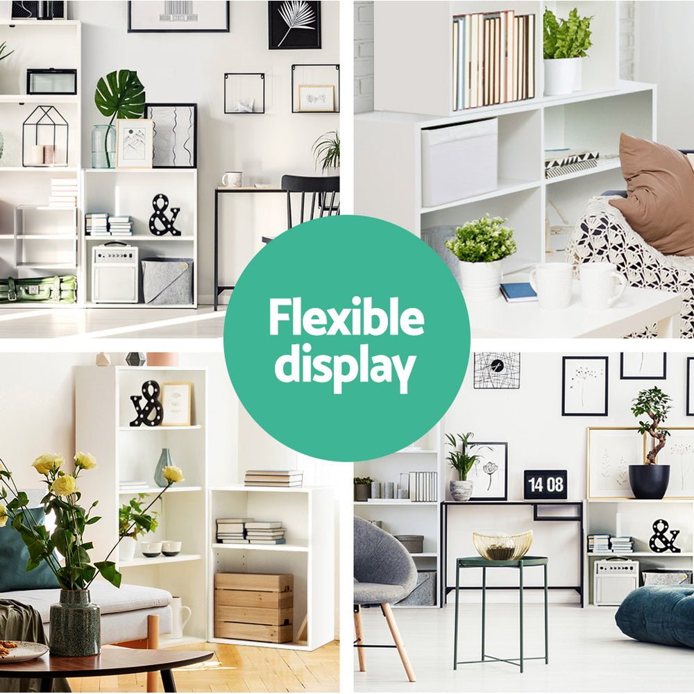 3 Piece Storage Shelf in White - Furniture - Rivercity House & Home Co. (ABN 18 642 972 209) - Affordable Modern Furniture Australia