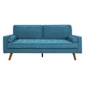3-Seater Fabric Sofa Armchair 191cm Wide - Blue