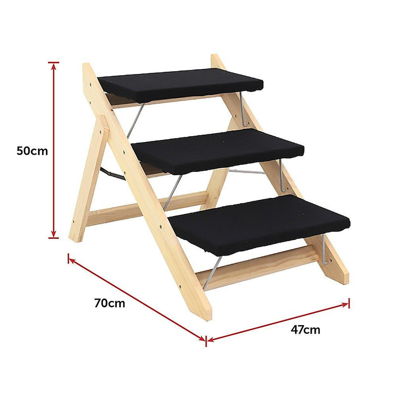 3 Steps Portable Dog Cat Pet Stairs - Pet Care - Rivercity House & Home Co. (ABN 18 642 972 209) - Affordable Modern Furniture Australia