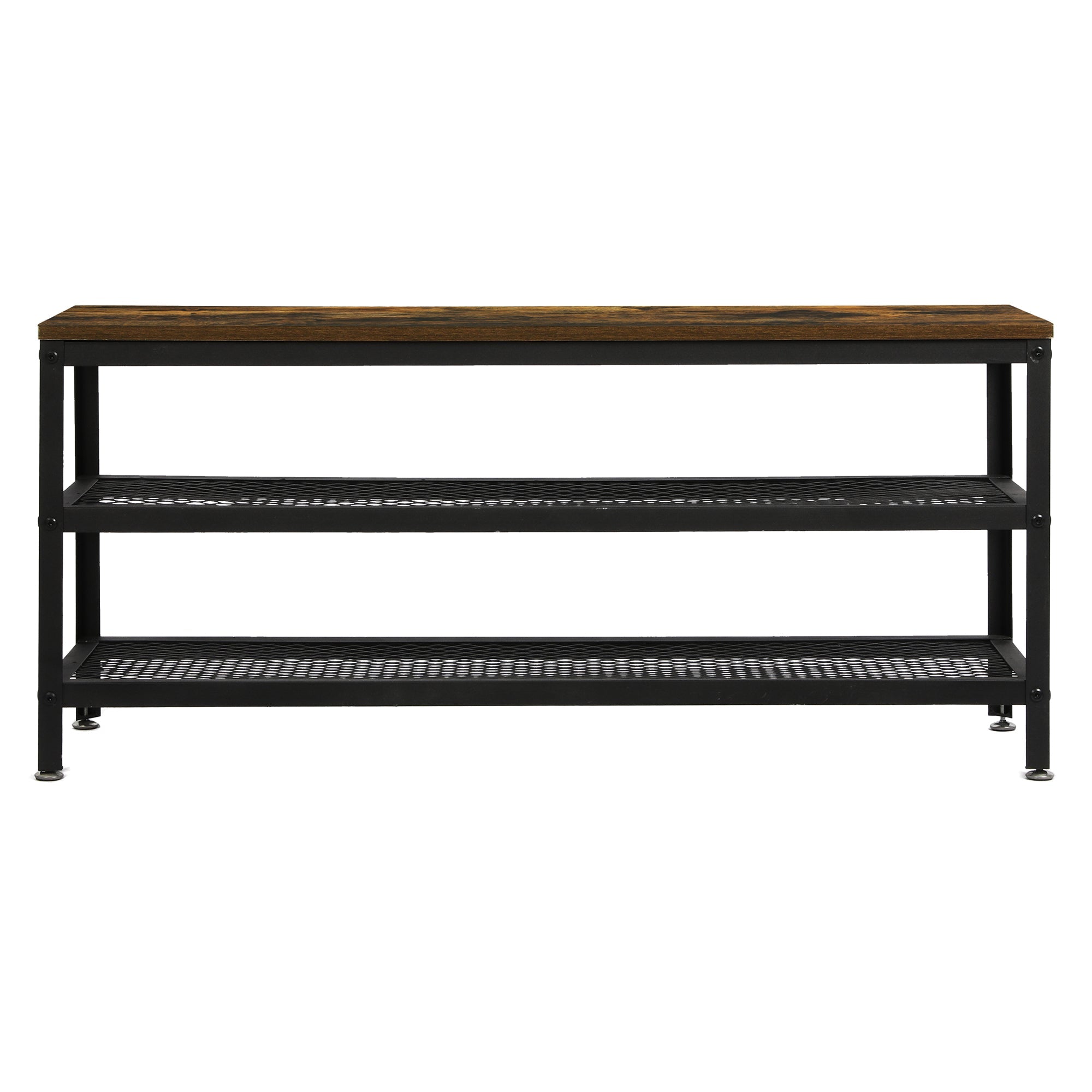 3 - Tier 100cm Shoe Rack Bench - Black - Rivercity House & Home Co. (ABN 18 642 972 209) - Affordable Modern Furniture Australia