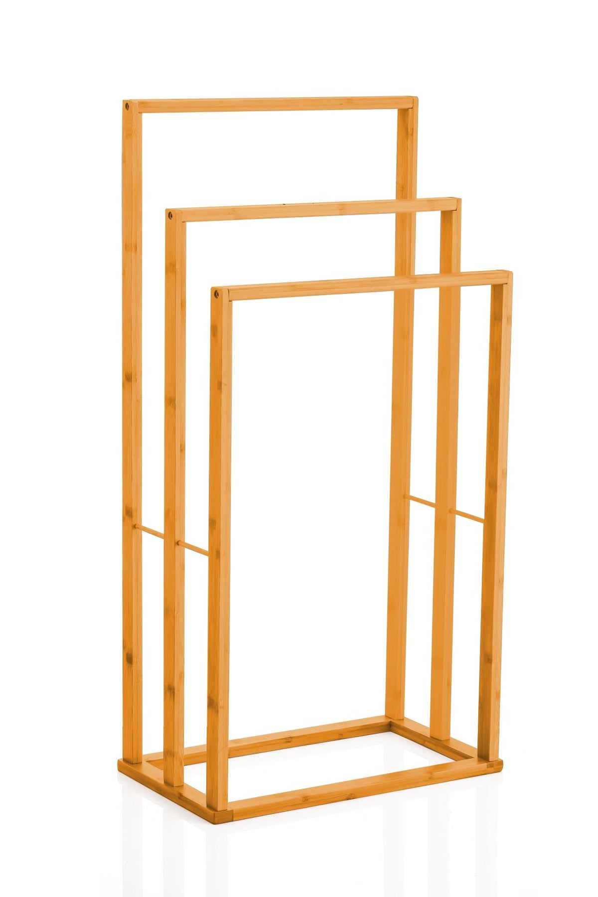 3-Tier Free-Standing Bamboo Towel Bar Holder Rack for Bathroom - Home & Garden > Bathroom Accessories > Towel Racks & Holders - Rivercity House & Home Co. (ABN 18 642 972 209) - Affordable Modern Furniture Australia