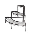 3-Tier Outdoor Indoor Pot Plant Stand - Black