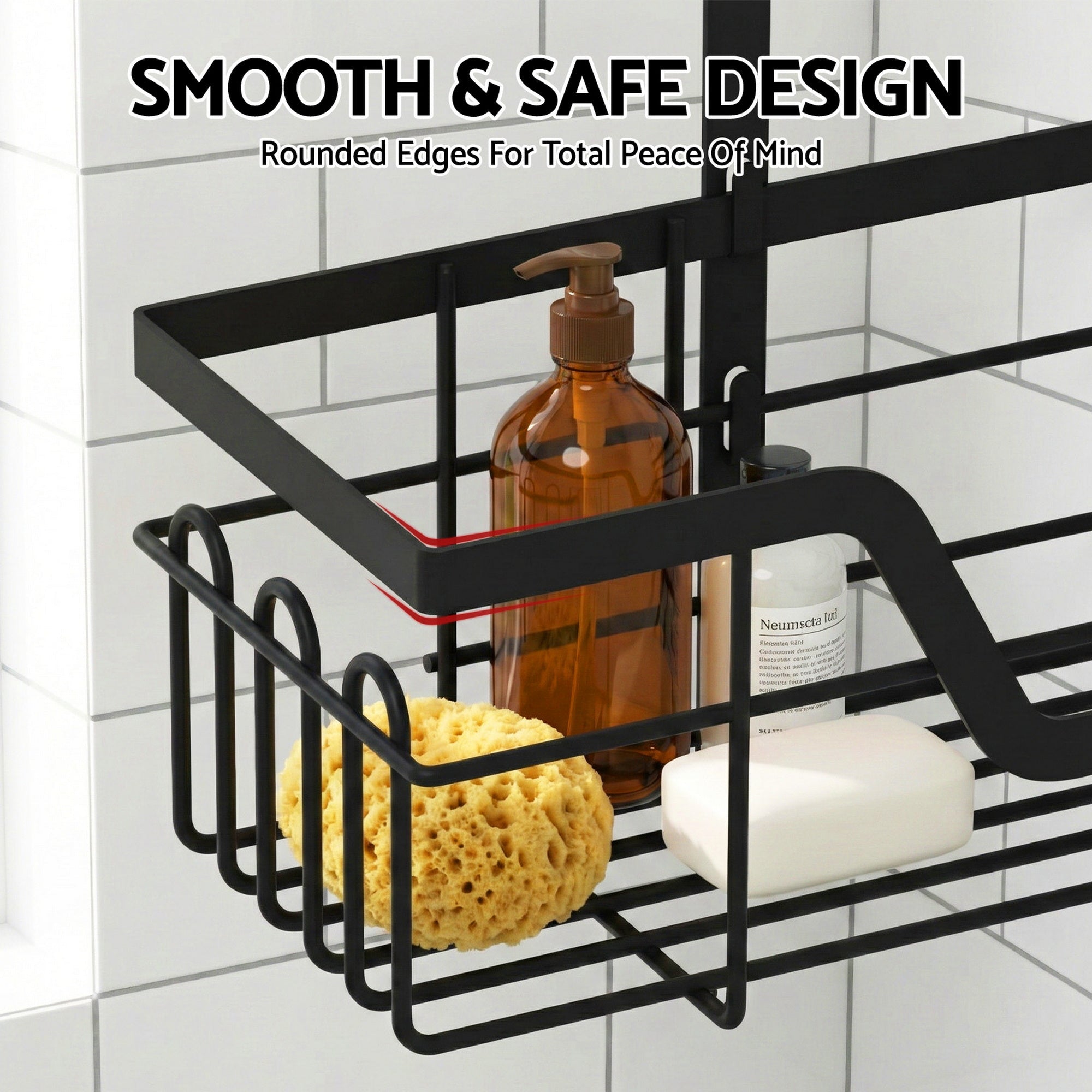 3 Tier Over The Door Shower Caddy Hanging Bathroom Storage Organizer - Furniture > Bathroom > Bathroom Cabinets, Cupboards & Storage - Rivercity House & Home Co. (ABN 18 642 972 209) - Affordable Modern Furniture Australia