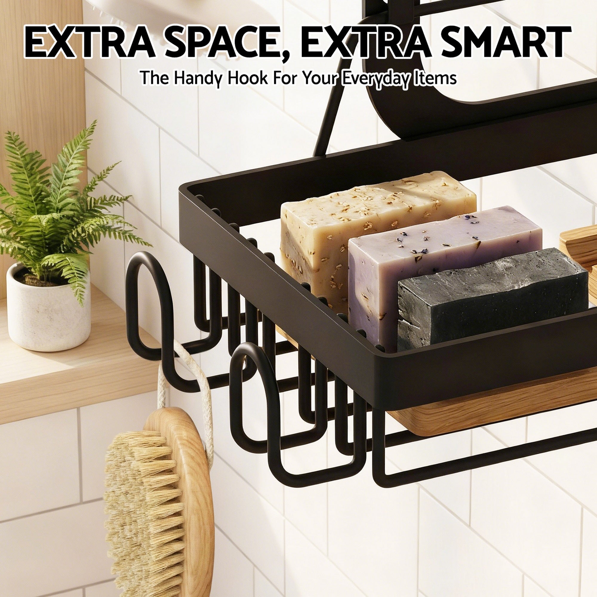 3 Tier Over The Door Shower Caddy Hanging Bathroom Storage Organizer - Furniture > Bathroom > Bathroom Cabinets, Cupboards & Storage - Rivercity House & Home Co. (ABN 18 642 972 209) - Affordable Modern Furniture Australia