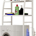 3-Tier Over Washing Machine Storage Rack with Metal Frame for Laundry and Bathroom Essentials