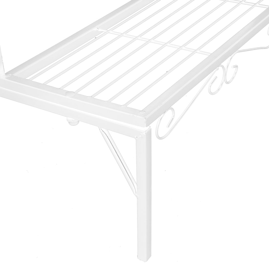 3 Tier Rectangle Metal Plant Stand - White - Rivercity House & Home Co. (ABN 18 642 972 209) - Affordable Modern Furniture Australia