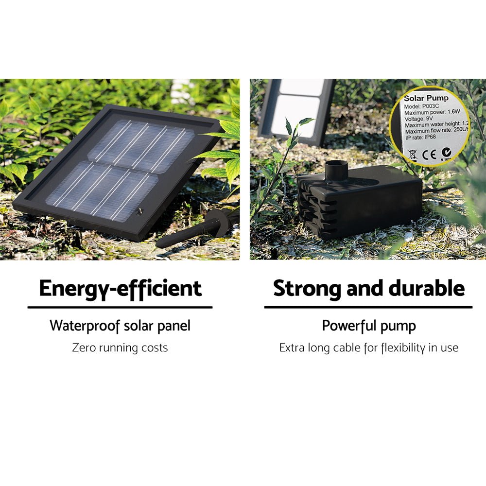 3 Tier Solar Powered Water Fountain - Ivory - Rivercity House & Home Co. (ABN 18 642 972 209) - Affordable Modern Furniture Australia