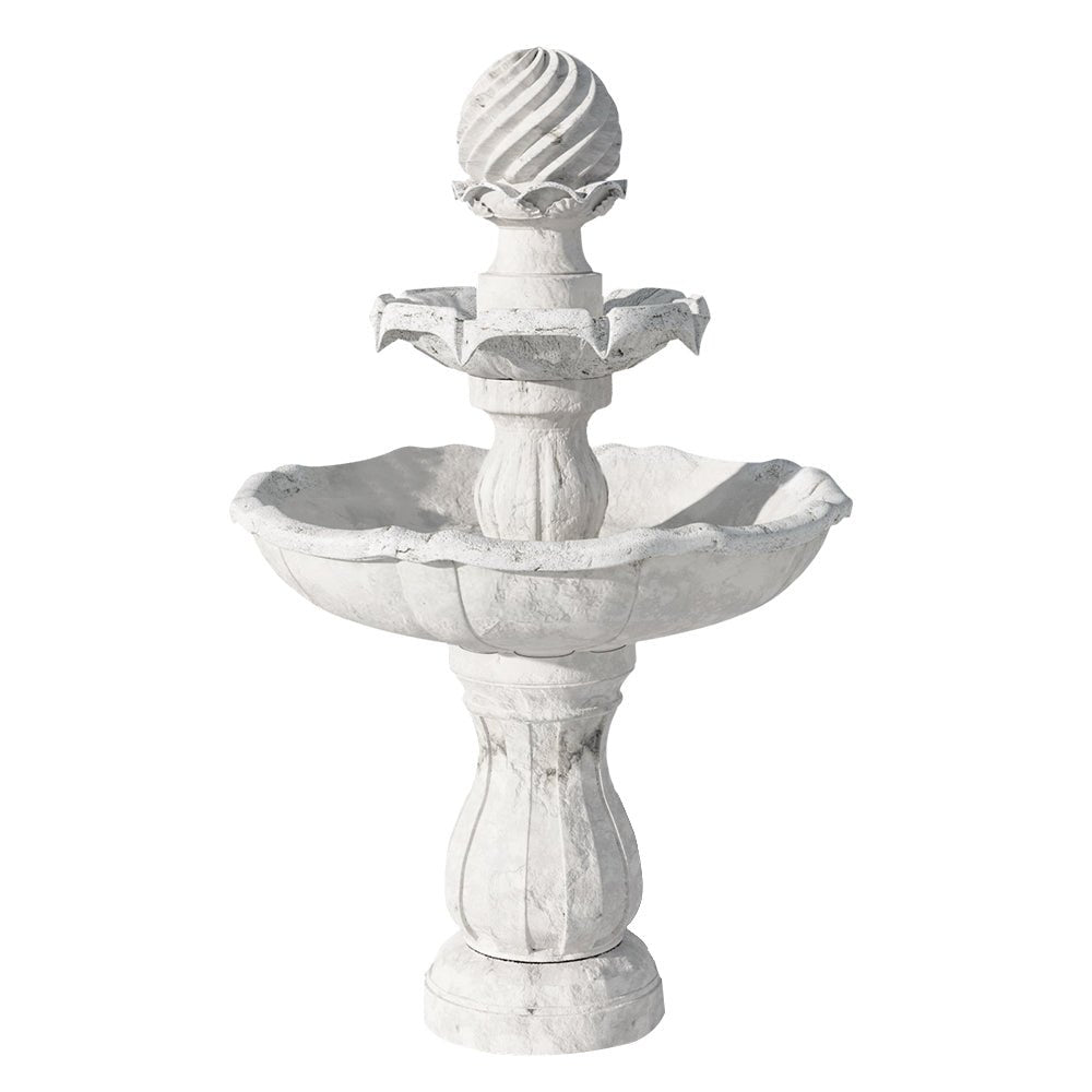 3 Tier Solar Powered Water Fountain - Ivory - Rivercity House & Home Co. (ABN 18 642 972 209) - Affordable Modern Furniture Australia