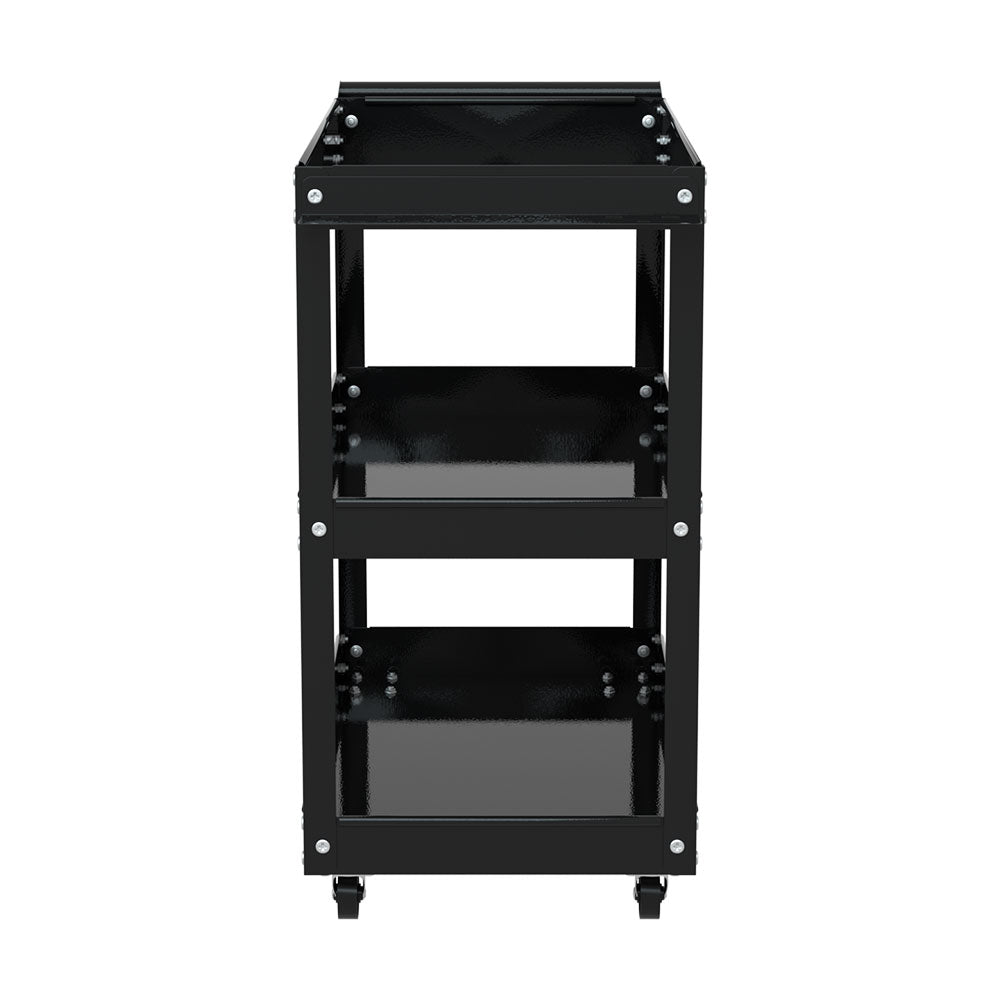 3 - Tier Tool Cart Trolley Workshop Garage Storage Organizer Black - Sports & Fitness > Bikes & Accessories > Bicycle Stands & Storage - Rivercity House & Home Co. (ABN 18 642 972 209) - Affordable Modern Furniture Australia