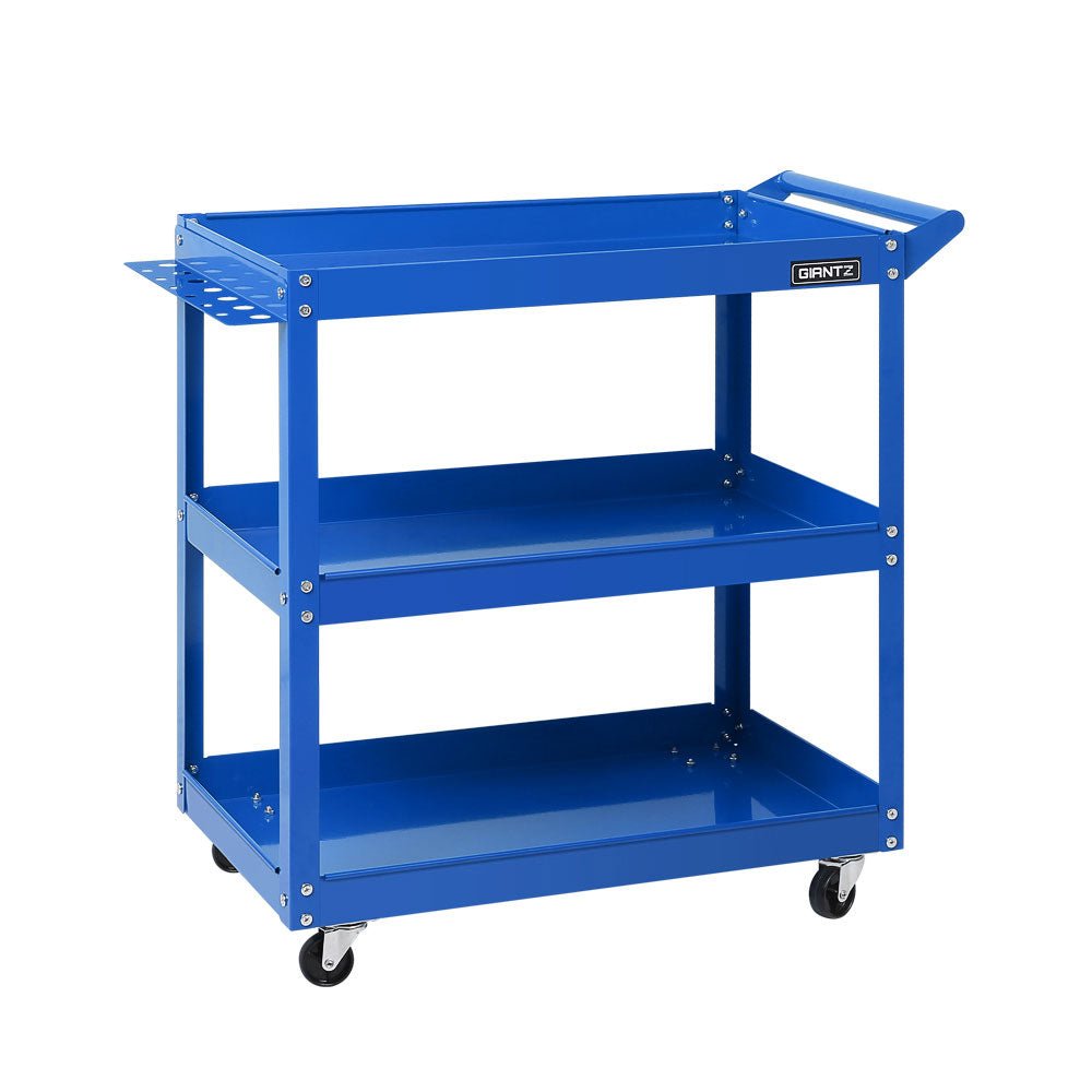 3 - Tier Tool Cart Trolley Workshop Garage Storage Organizer Blue - Sports & Fitness > Bikes & Accessories > Bicycle Stands & Storage - Rivercity House & Home Co. (ABN 18 642 972 209) - Affordable Modern Furniture Australia