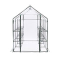 3-Tier Walk-In Garden Greenhouse with PVC Cover - Transparent