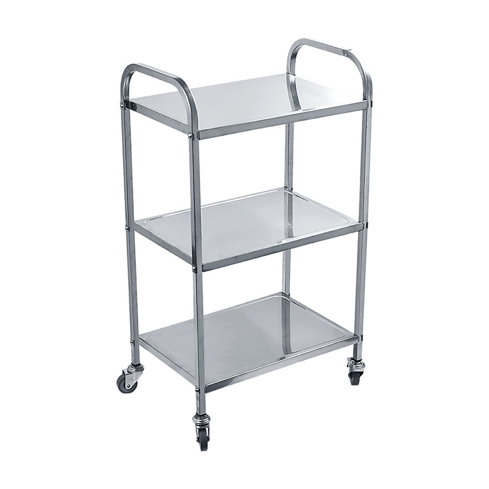 3 Tiers Food Trolley Cart Stainless Steel Utility Kitchen Dining Service - Home & Garden > Kitchenware > Kitchen Utensils - Rivercity House & Home Co. (ABN 18 642 972 209) - Affordable Modern Furniture Australia