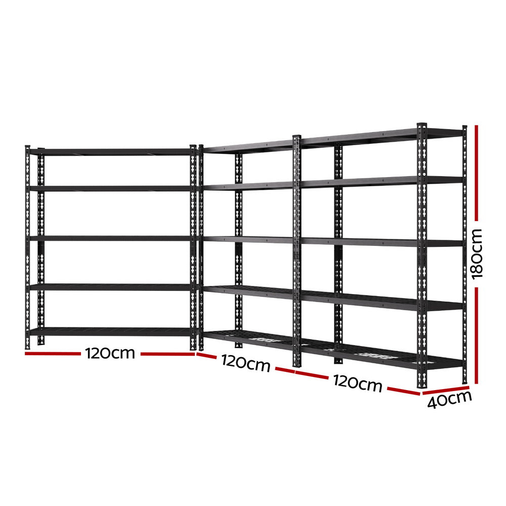 3 x 1.8M Garage Shelving Warehouse Rack - Tools > Tools Storage > Wall Storage Racks - Rivercity House & Home Co. (ABN 18 642 972 209) - Affordable Modern Furniture Australia