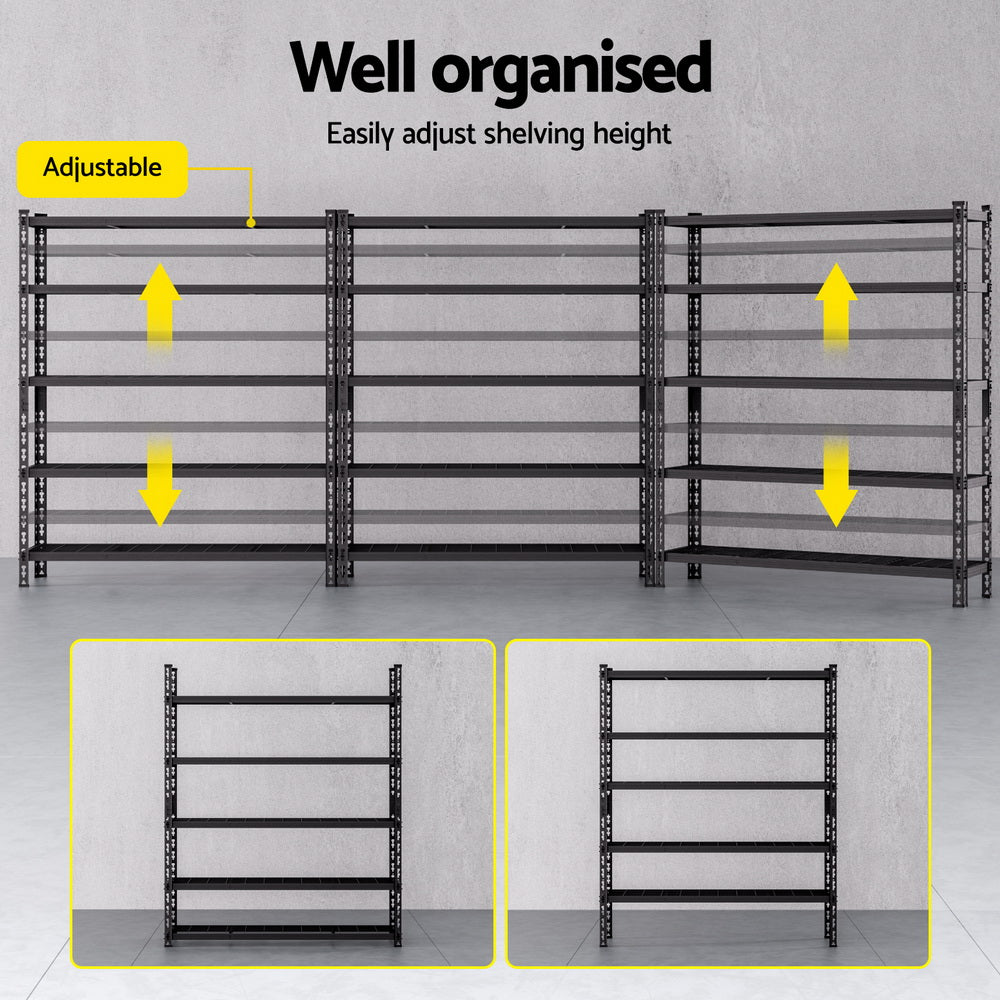 3 x 1.8M Garage Shelving Warehouse Rack - Tools > Tools Storage > Wall Storage Racks - Rivercity House & Home Co. (ABN 18 642 972 209) - Affordable Modern Furniture Australia