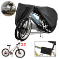 300D Polyester Waterproof Bike Cover with UV and Dust Protection 200 x 75 x 110 cm - Black