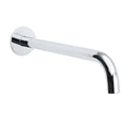 300mm Extra Long Wall Mounted Round Bathtub Filler Spout Outlet - Chrome