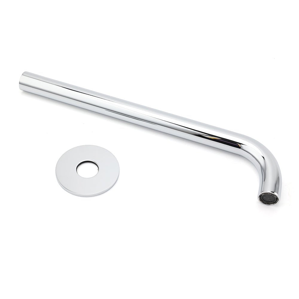300mm Extra Long Wall Mounted Chrome Round Extention Bathtub Filler Spout Outlet - Furniture > Bathroom > Shower Heads & Screens - Rivercity House & Home Co. (ABN 18 642 972 209) - Affordable Modern Furniture Australia