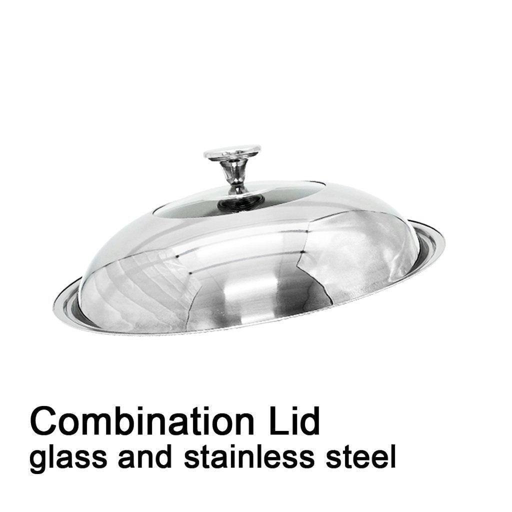 304 Stainless Steel 34cm Double Ear Non - Stick Stir Fry Cooking Kitchen Wok Pan Without Lid Honeycomb Double Sided - Home & Garden > Kitchenware - Rivercity House & Home Co. (ABN 18 642 972 209) - Affordable Modern Furniture Australia