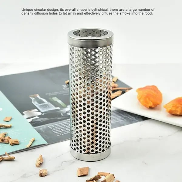 304 Stainless Steel Pellet Smoker Tube 15 x 5 cm for Hot and Cold Smoking on BBQ Grills - Silver - Home & Garden > BBQ > BBQs & Accessories - Rivercity House & Home Co. (ABN 18 642 972 209) - Affordable Modern Furniture Australia