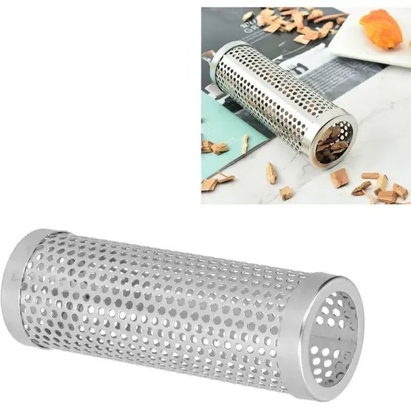 304 Stainless Steel Pellet Smoker Tube 15 x 5 cm for Hot and Cold Smoking on BBQ Grills - Silver - Home & Garden > BBQ > BBQs & Accessories - Rivercity House & Home Co. (ABN 18 642 972 209) - Affordable Modern Furniture Australia