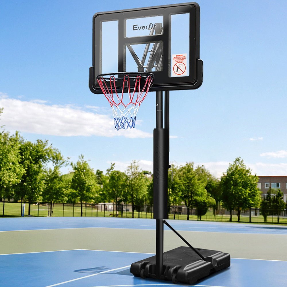 3.05m Adjustable Height Portable Basketball Hoop Stand System - Black - Sports & Fitness > Ball Sports > Basketball & Basketball Accessories - Rivercity House & Home Co. (ABN 18 642 972 209) - Affordable Modern Furniture Australia