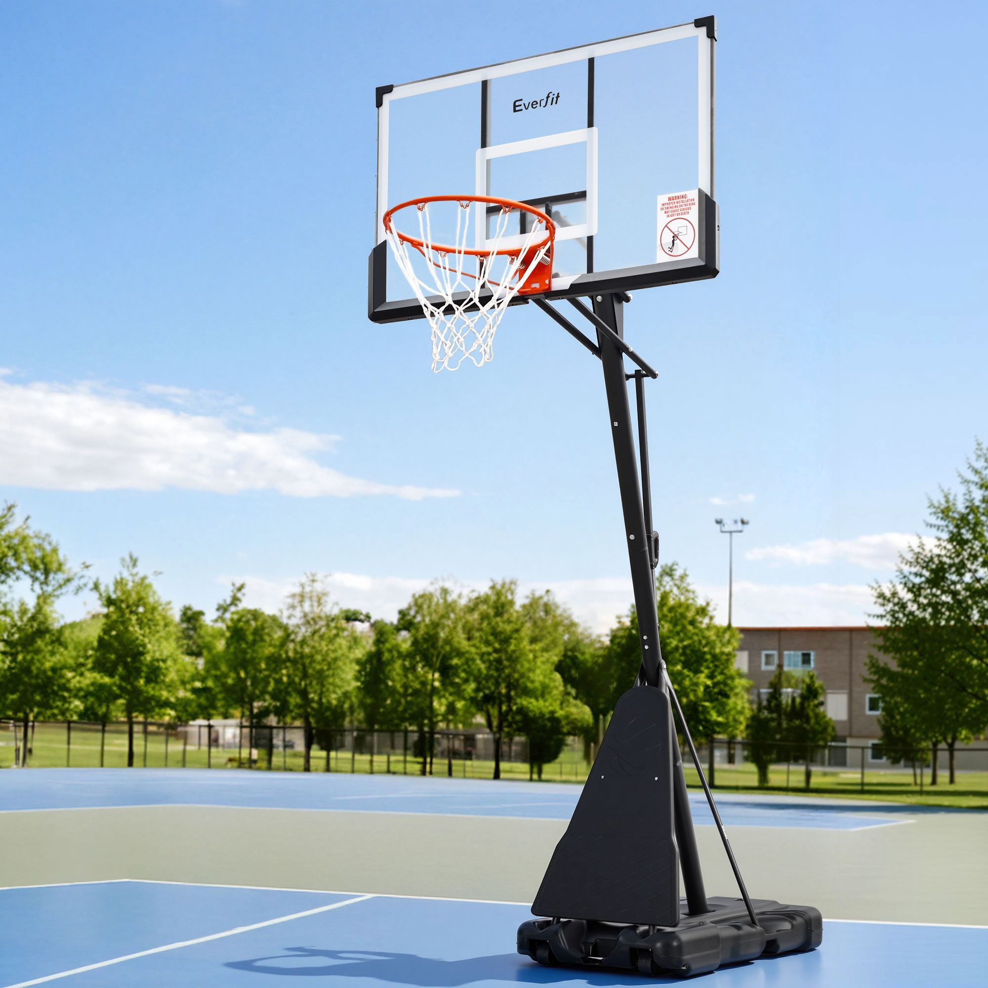 3.05M Basketball Hoop Stand System Portable Height Adjustable Net Ring - Sports & Fitness > Ball Sports > Basketball & Basketball Accessories - Rivercity House & Home Co. (ABN 18 642 972 209) - Affordable Modern Furniture Australia