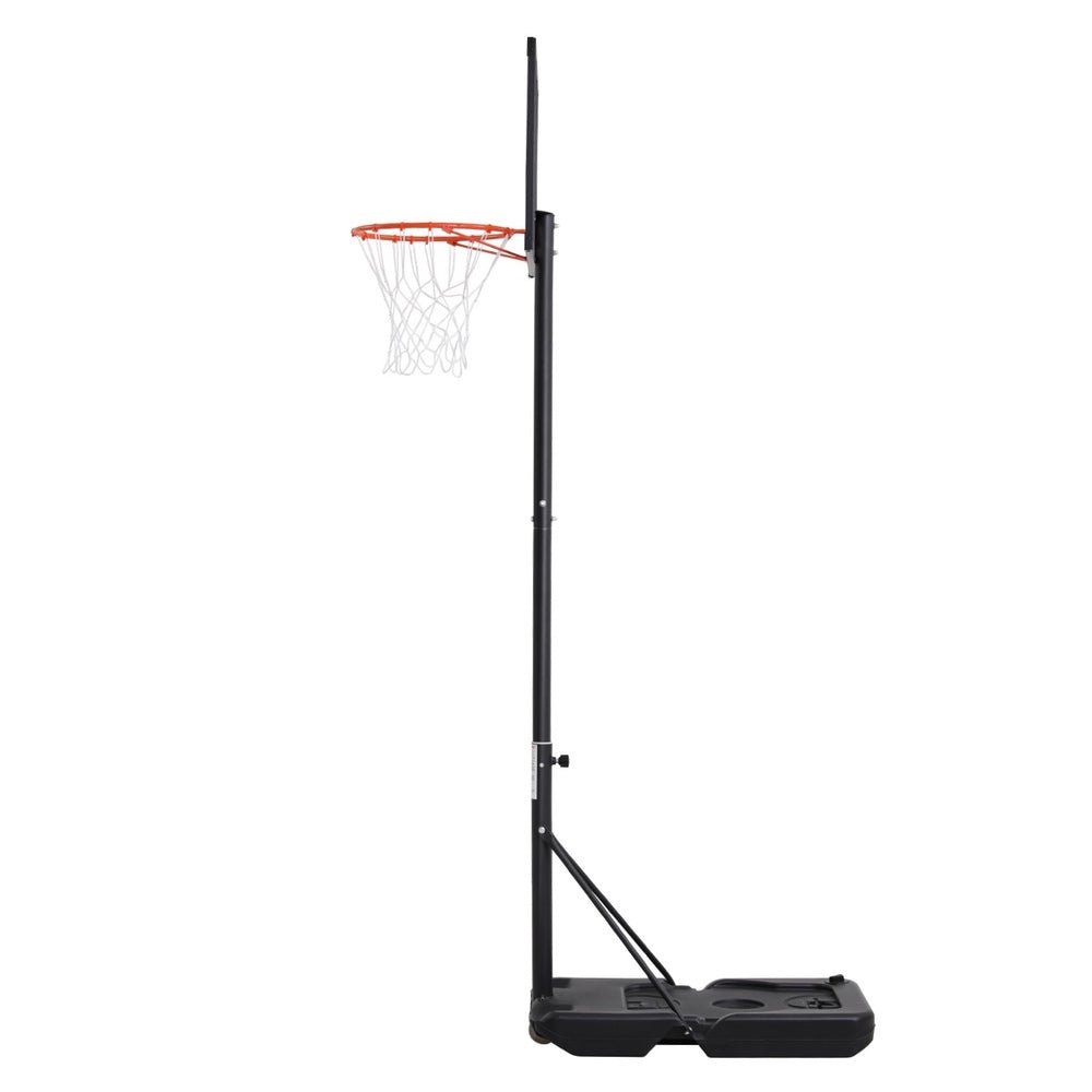 3.05m Portable Height Adjustable Basketball Hoop Stand System with Knob - Black - Sports & Fitness > Ball Sports > Basketball & Basketball Accessories - Rivercity House & Home Co. (ABN 18 642 972 209) - Affordable Modern Furniture Australia