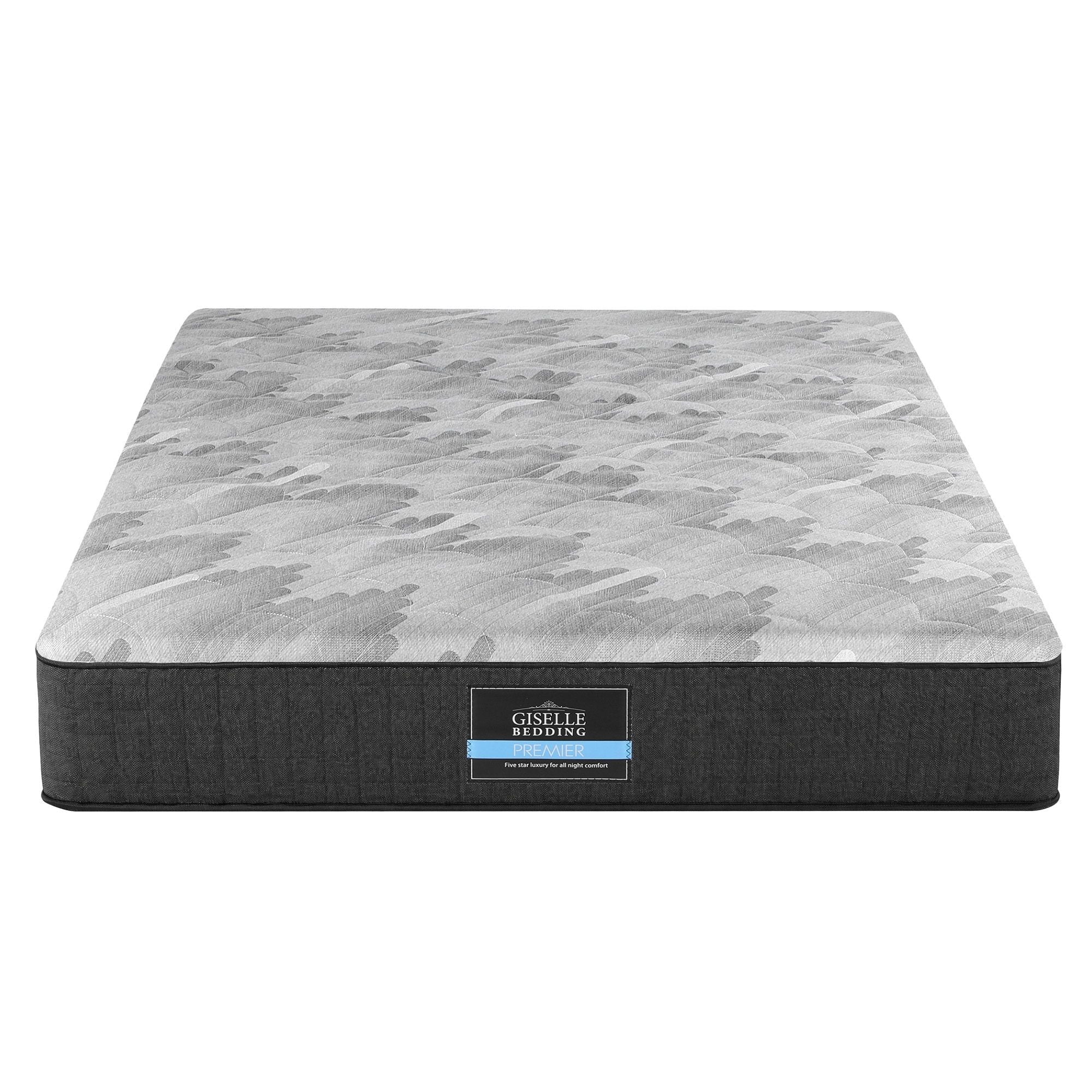 30cm Double Mattress with 5-Zone Pocket Springs and Edge Support - Grey - Furniture > Mattresses > Double Mattress - Rivercity House & Home Co. (ABN 18 642 972 209) - Affordable Modern Furniture Australia