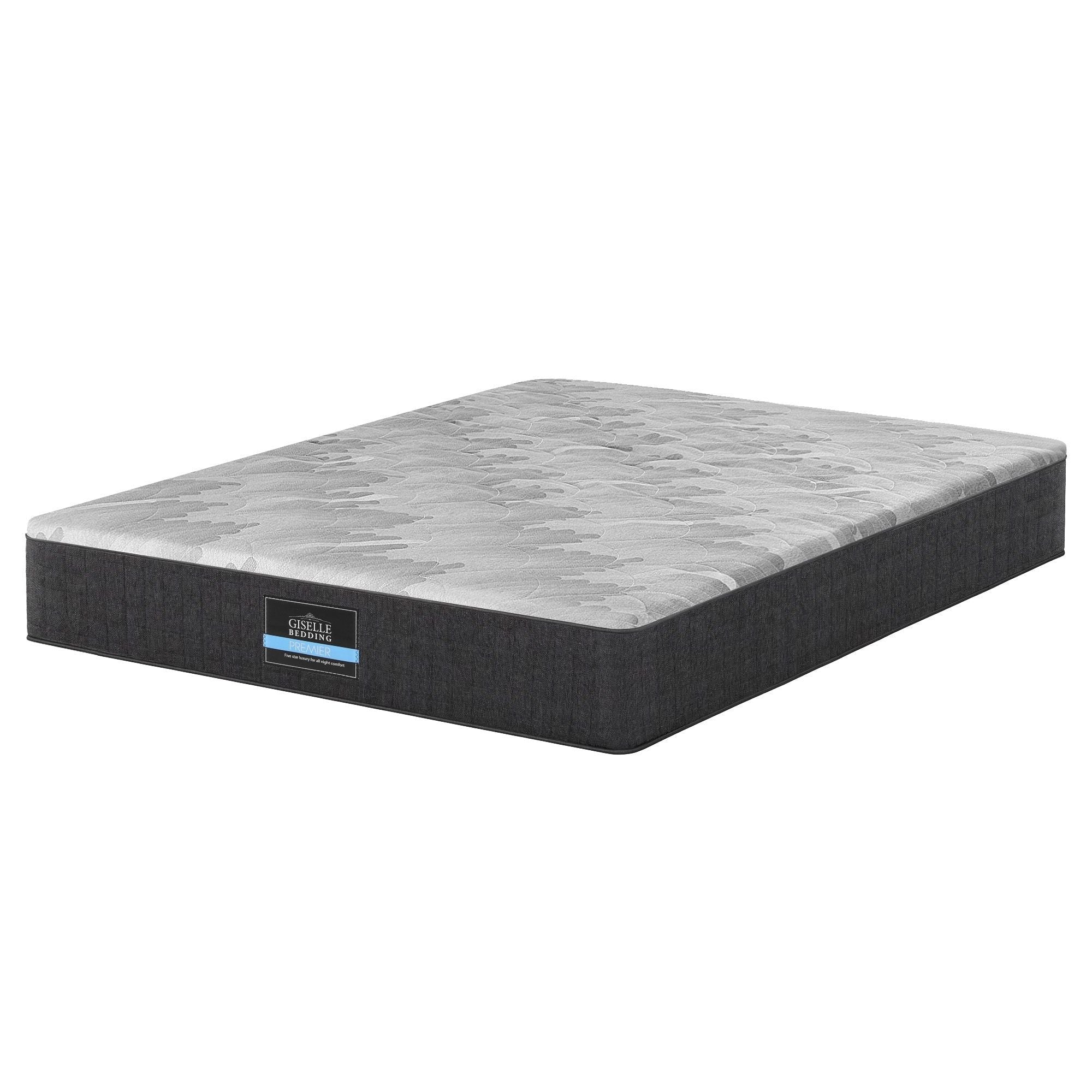 30cm Double Mattress with 5-Zone Pocket Springs and Edge Support - Grey - Furniture > Mattresses > Double Mattress - Rivercity House & Home Co. (ABN 18 642 972 209) - Affordable Modern Furniture Australia