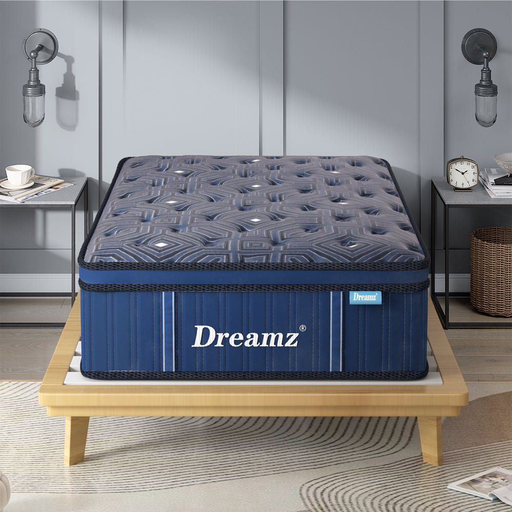 30CM Euro Top Spring Mattress All Sizes - Blue - Rivercity House & Home Co. (ABN 18 642 972 209) - Affordable Modern Furniture Australia
