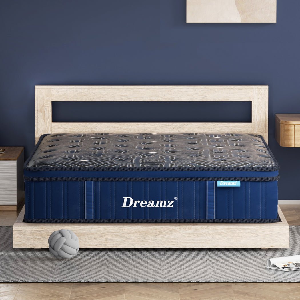 30CM Euro Top Spring Mattress All Sizes - Blue - Rivercity House & Home Co. (ABN 18 642 972 209) - Affordable Modern Furniture Australia
