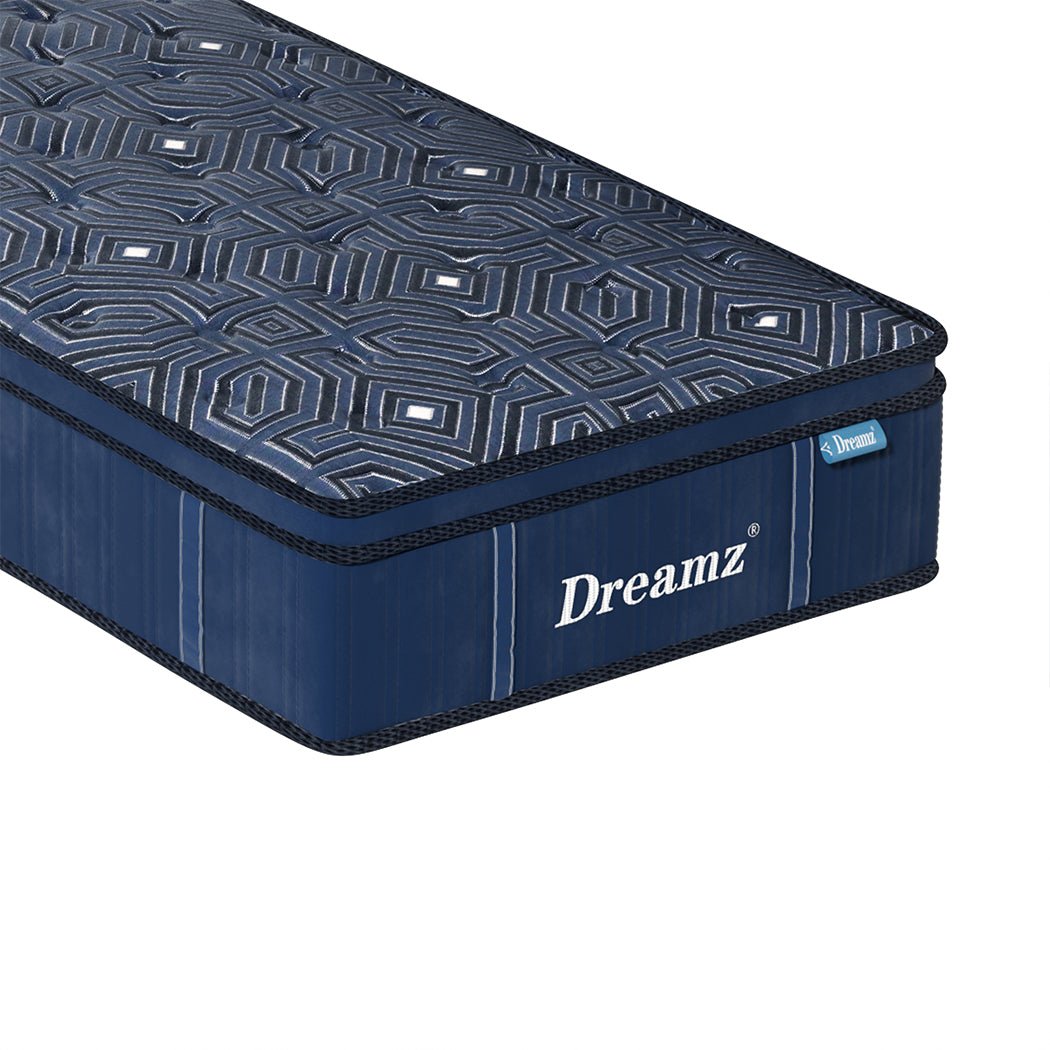 30CM Euro Top Spring Mattress All Sizes - Blue - Rivercity House & Home Co. (ABN 18 642 972 209) - Affordable Modern Furniture Australia