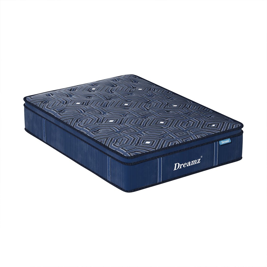 30CM Euro Top Spring Mattress All Sizes - Blue - Rivercity House & Home Co. (ABN 18 642 972 209) - Affordable Modern Furniture Australia