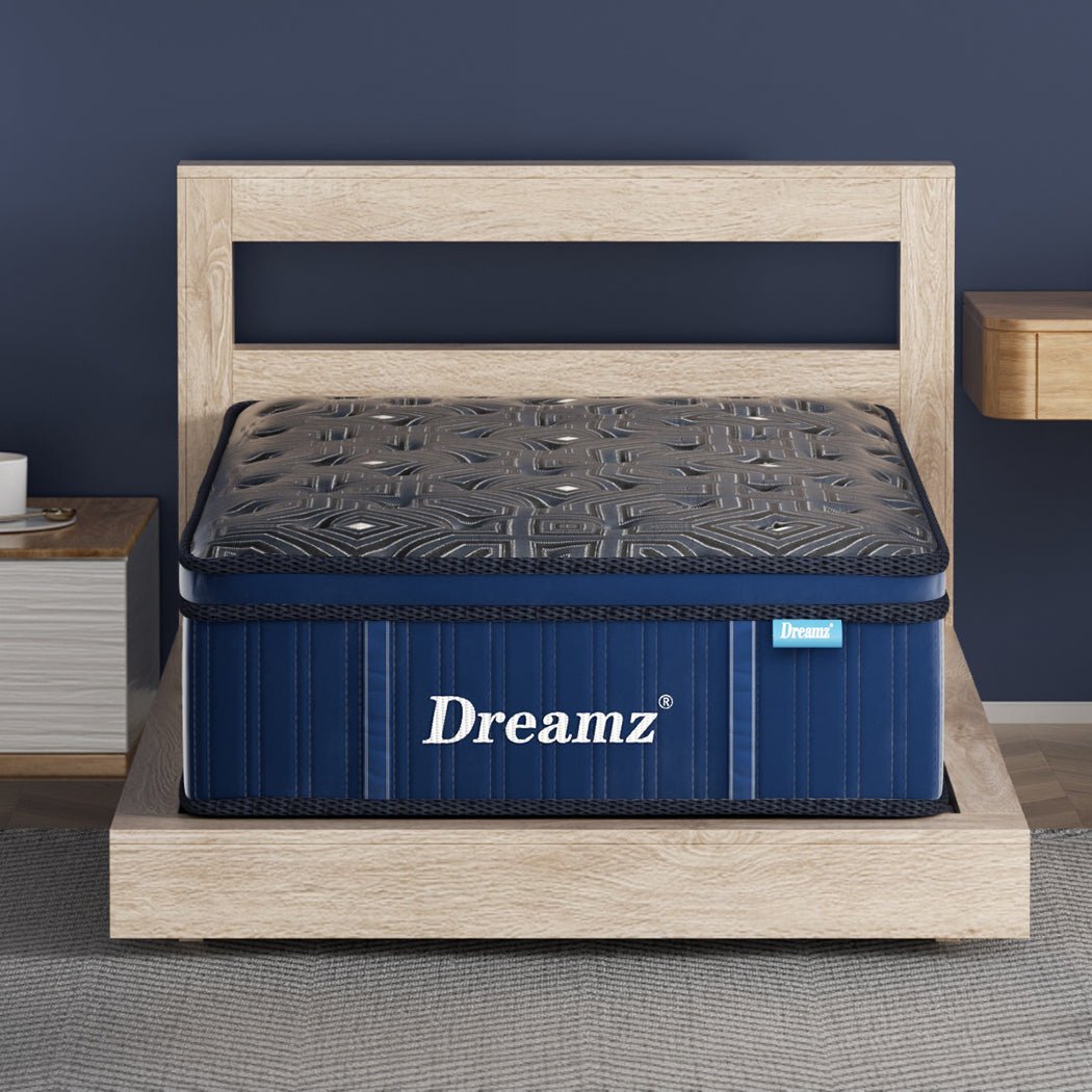 30CM Euro Top Spring Mattress All Sizes - Blue - Rivercity House & Home Co. (ABN 18 642 972 209) - Affordable Modern Furniture Australia
