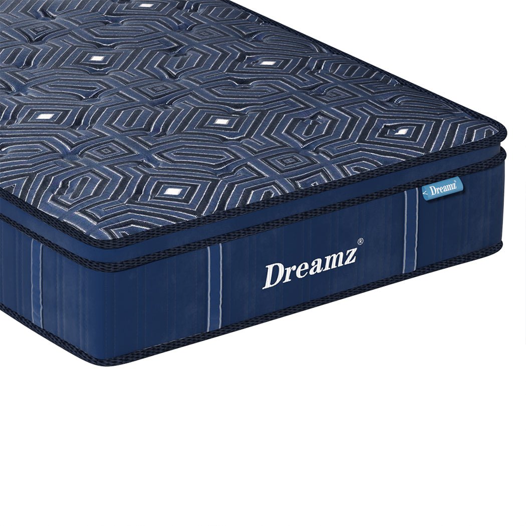 30CM Euro Top Spring Mattress All Sizes - Blue - Rivercity House & Home Co. (ABN 18 642 972 209) - Affordable Modern Furniture Australia