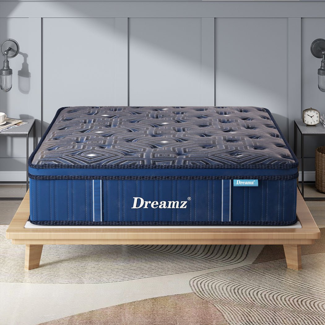 30CM Euro Top Spring Mattress All Sizes - Blue - Rivercity House & Home Co. (ABN 18 642 972 209) - Affordable Modern Furniture Australia