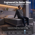 30cm King Single Mattress with 5-Zone Pocket Springs and Edge Support - Grey