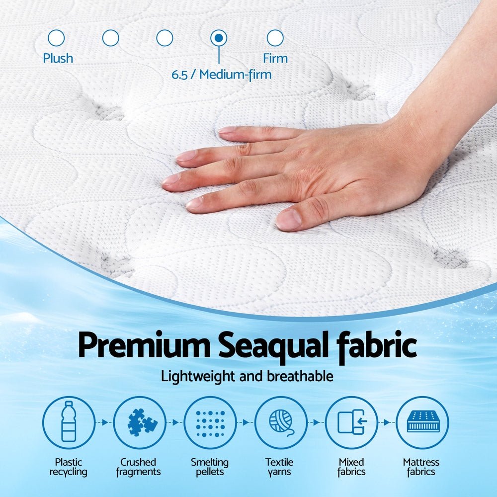 30cm Mattress Gel Foam Pocket Spring Queen - Furniture > Mattresses > Queen Mattress - Rivercity House & Home Co. (ABN 18 642 972 209) - Affordable Modern Furniture Australia