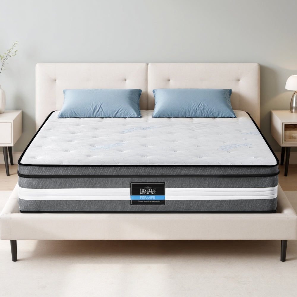 30cm Mattress Gel Foam Pocket Spring Queen - Furniture > Mattresses > Queen Mattress - Rivercity House & Home Co. (ABN 18 642 972 209) - Affordable Modern Furniture Australia