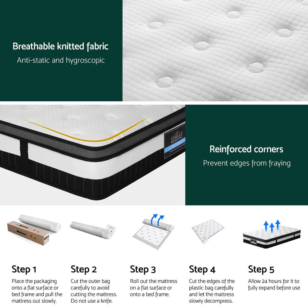 30cm Mattress KS Size - Furniture > Mattresses > King Single Mattress - Rivercity House & Home Co. (ABN 18 642 972 209) - Affordable Modern Furniture Australia