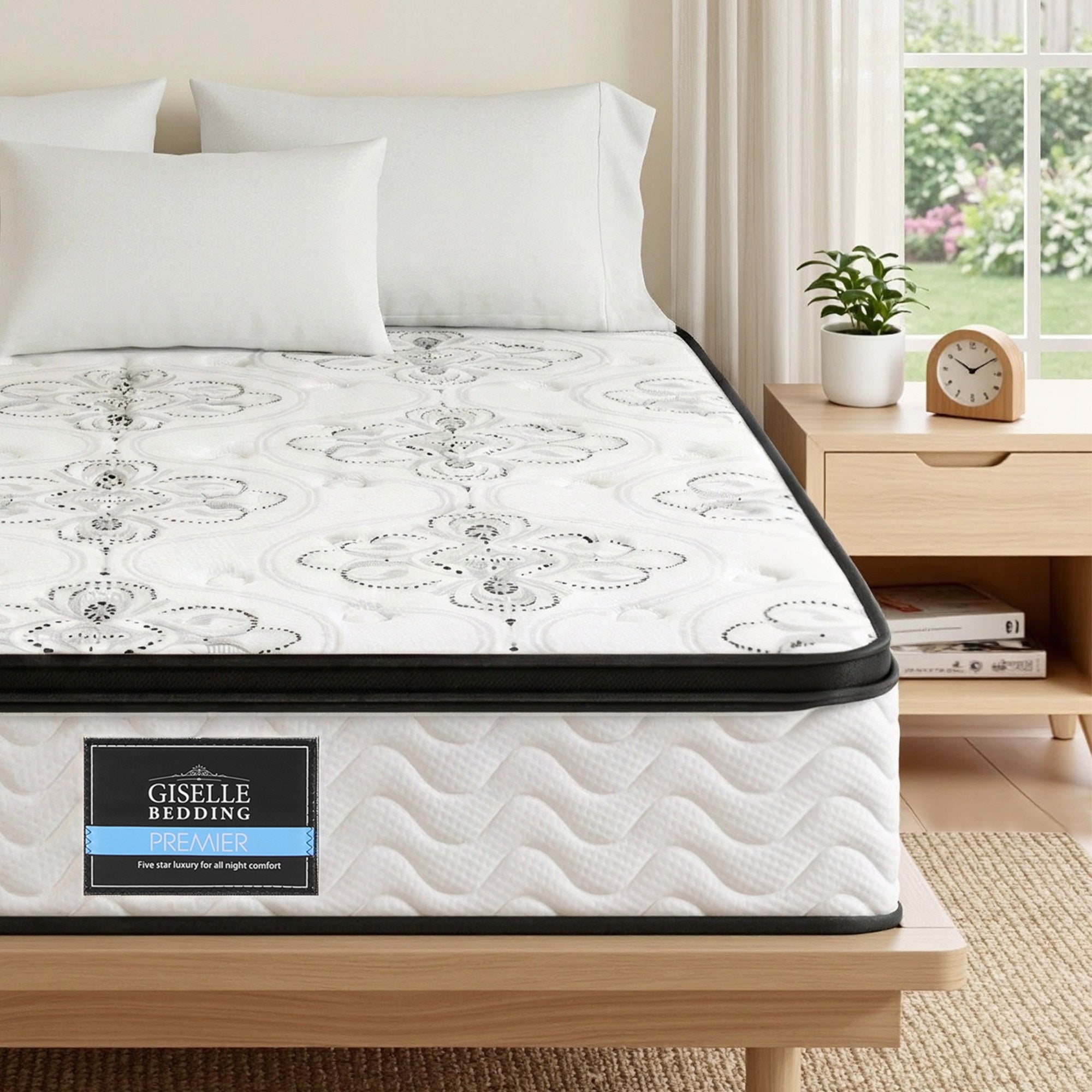 30cm Mattress Pocket Spring Medium Firm Foam Euro Top King - Furniture > Mattresses > King Size Mattress - Rivercity House & Home Co. (ABN 18 642 972 209) - Affordable Modern Furniture Australia