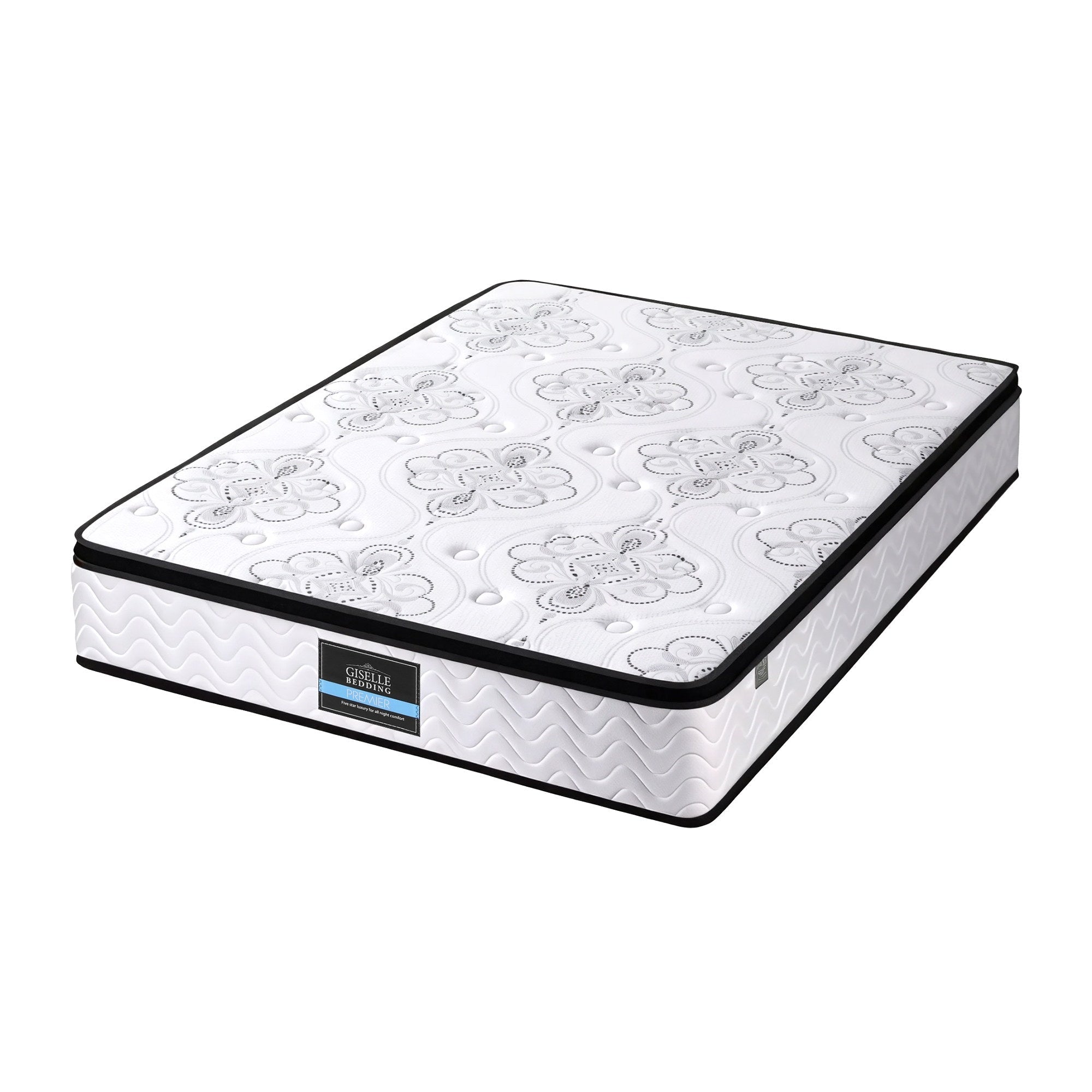 30cm Mattress Pocket Spring Medium Firm Foam Euro Top Queen - Furniture > Mattresses > Queen Mattress - Rivercity House & Home Co. (ABN 18 642 972 209) - Affordable Modern Furniture Australia
