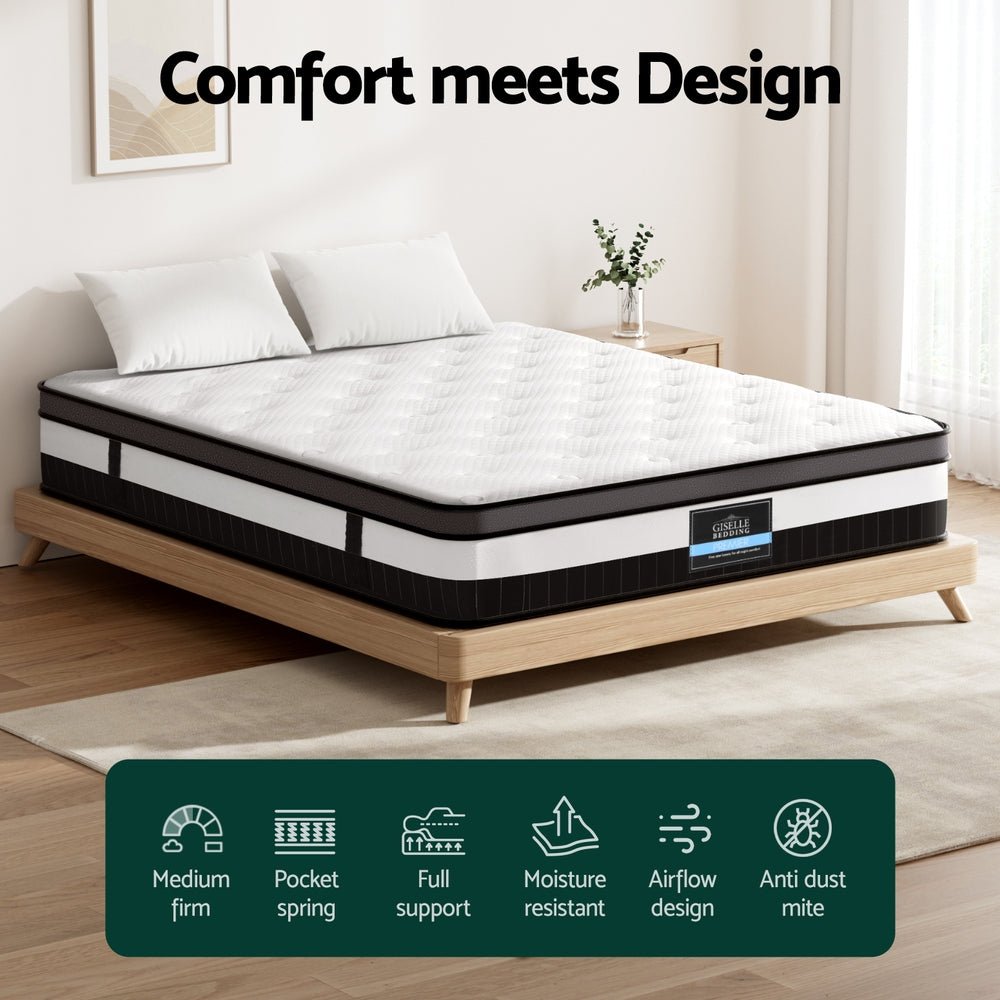30cm Mattress Queen Size - Furniture > Mattresses > Queen Mattress - Rivercity House & Home Co. (ABN 18 642 972 209) - Affordable Modern Furniture Australia