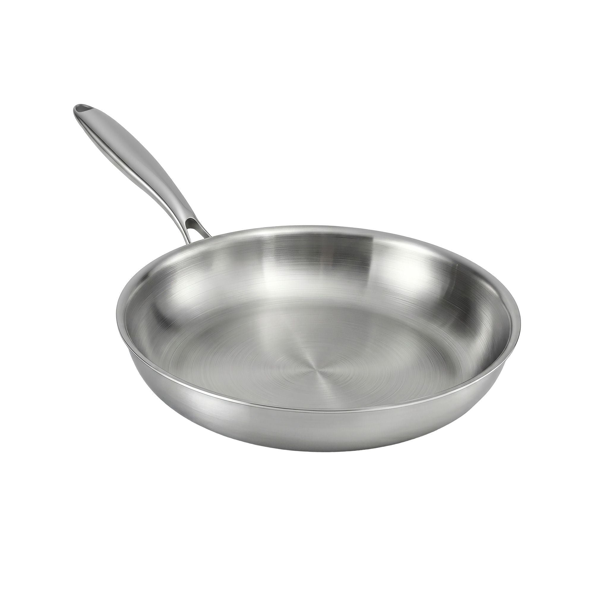 30cm Stainless Steel Tri-Ply Frying Pan Uncoated Frypan - Silver - Home & Garden > Kitchenware > Skillets & Frying Pans - Rivercity House & Home Co. (ABN 18 642 972 209) - Affordable Modern Furniture Australia