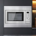 30L Built-In Microwave Oven with Grill, Air Fry & Convection - Silver