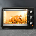 30L Electric Convection Oven 1600W with Timer and Rotisserie - Black